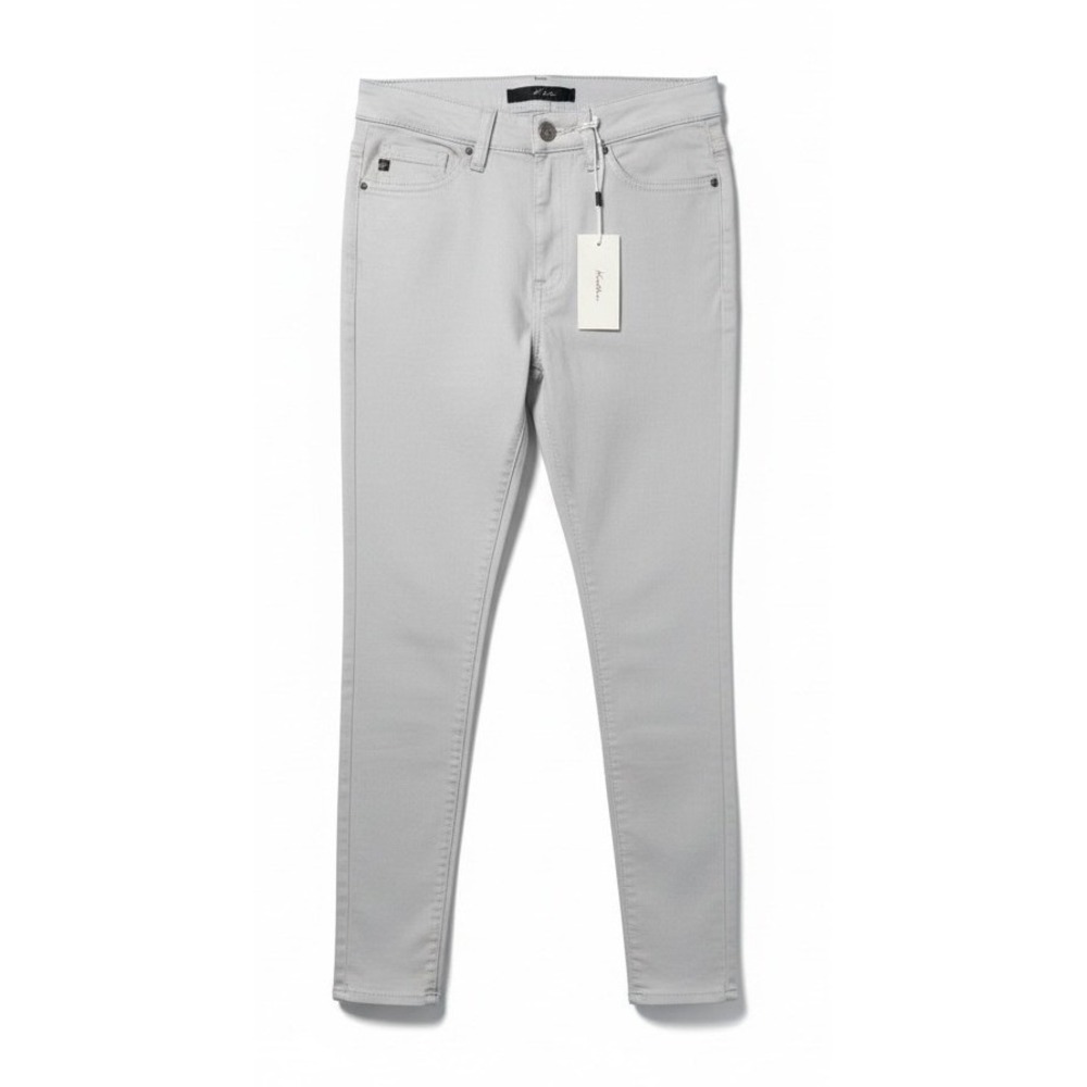 KanCan Womens High Rise Skinny Jeans Light Grey KC5002VS‎ Cut 2174 NWT 13 (30")